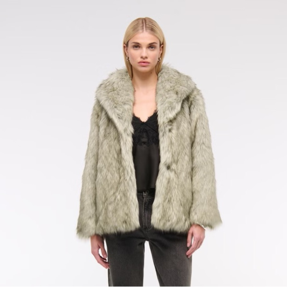 Shawl Collar Faux Fur